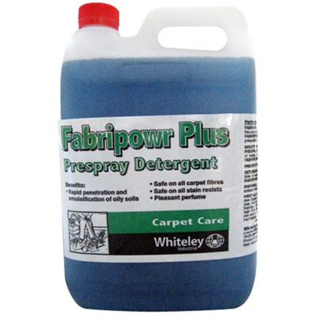 Fabripower Plus Pre-Spray Carpet Detergent 5L Ea Whiteley