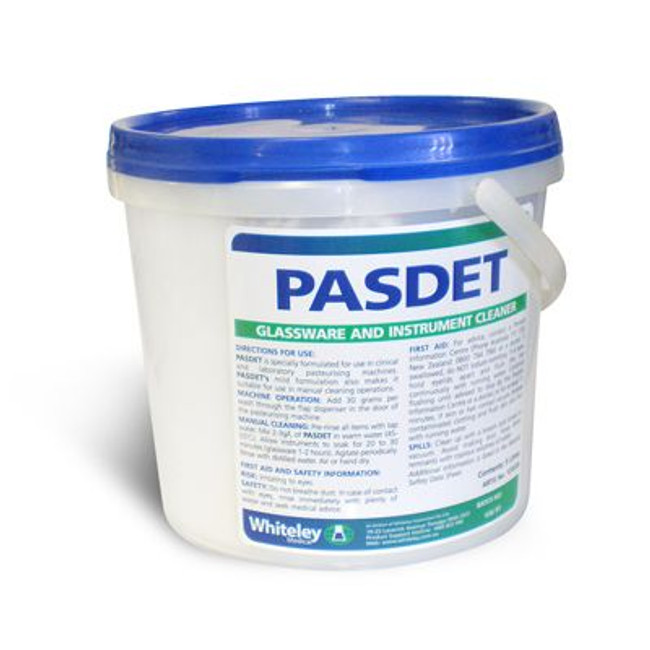 Pasdet Glassware & Instrument Cleaner & Disinfectant 5KG Ea Whiteley
