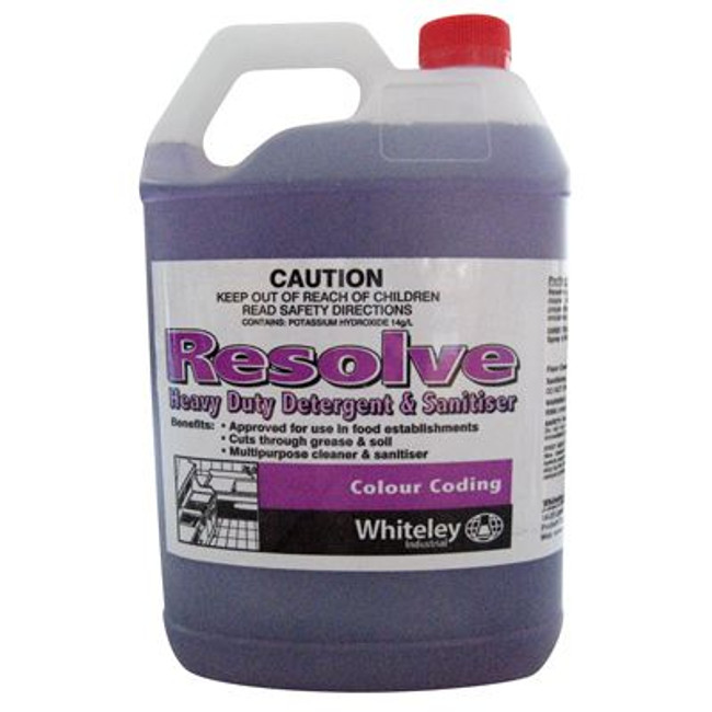 Resolve Heavy Duty Detergent Super Concentrate 5L Ea Whiteley