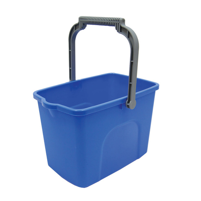 Bucket Rectangle Blue 10L Each Sabco