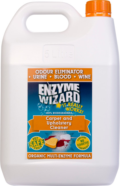 Carpet & Upholstery Cleaner 5L Ea Enzyme Wizard