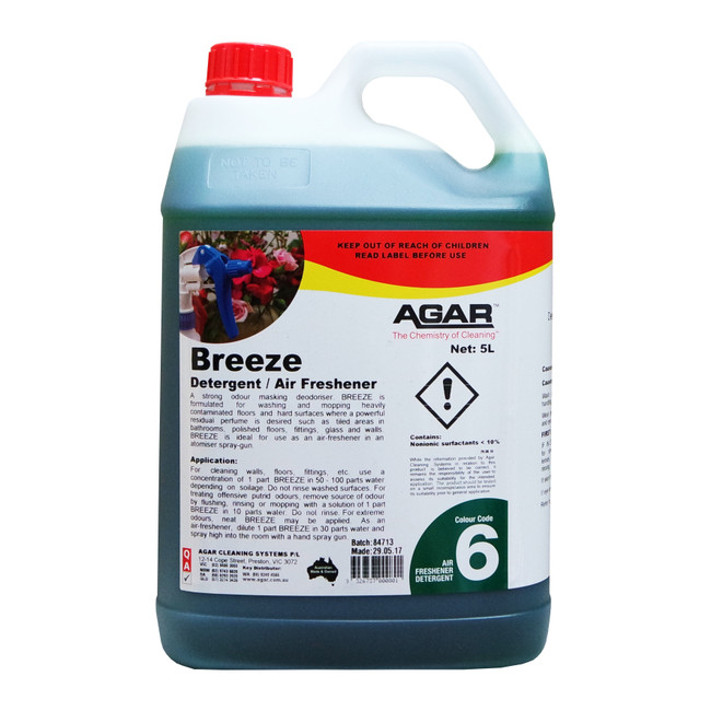 Breeze Detergent Air Freshner 5L Ea Agar