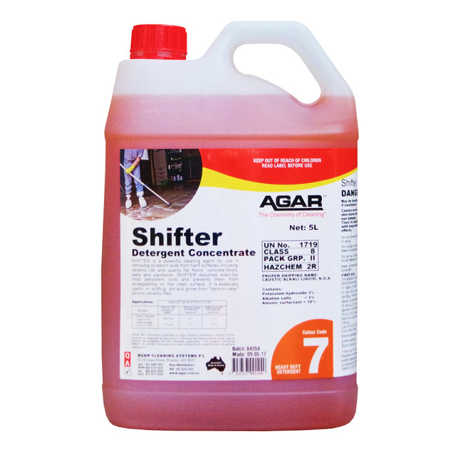 Shifter Detergent Concentrate 5L Ea Agar
