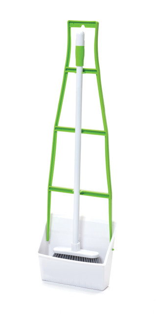 Lobby Long Handled Dustpan Set Green Each Sabc0