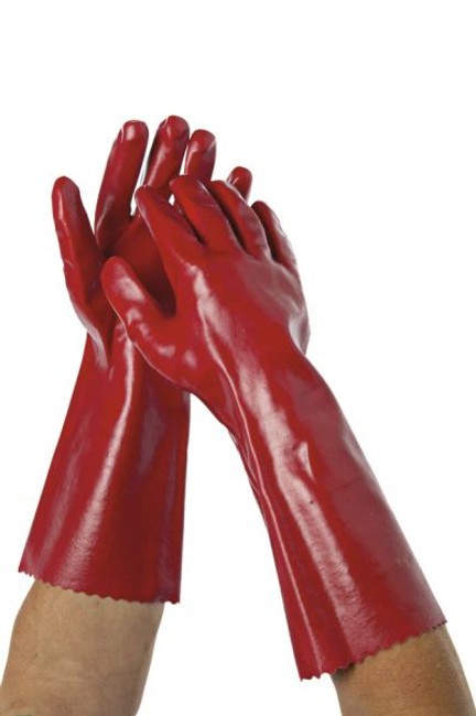 Gloves Liquid Resistant Red 40CM OAtes