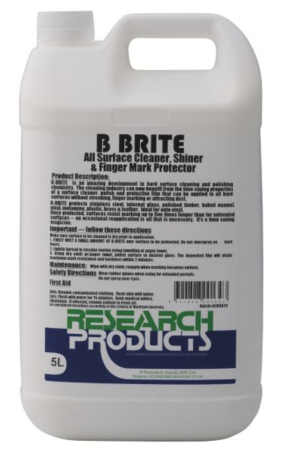 B-Brite Spray Cleaner & Shiner 5L Ea Research