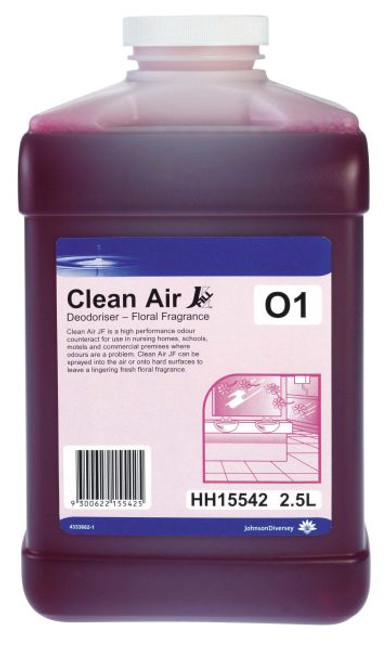 Clean Air Commercial Grade Disinfectant Deodoriser J-Fill 2.5L Ea Diversey