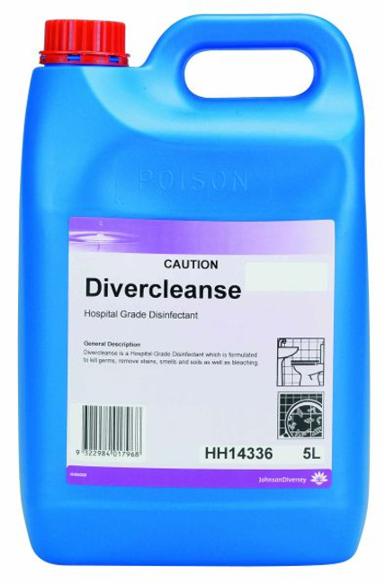 Divercleanse Hospital Grade Disinfectant 5LT Ea Diversey