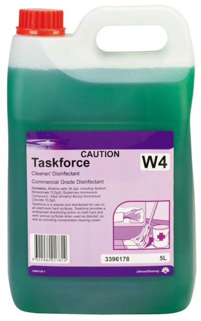 Taskforce Commercial Grade Disinfectant Cleaner 5L Ea Diversey