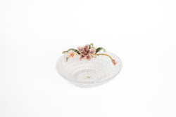 Pink Flower Serving Bowl