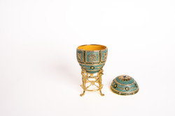 Imperial Egg Teal Jewelry Box