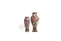 Pink Lotus Glass Vase Large