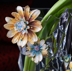 Daisy Crystal Large Vase