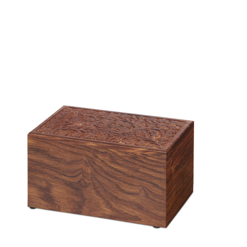 Carved Floral Tribute Box Large