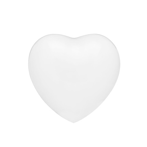 White Enamel Adult Heart Urn
