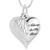 Hidden Heart Silver Tone Pendant