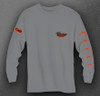 CWB Fishing Team Long Sleeve Tee front in charcoal