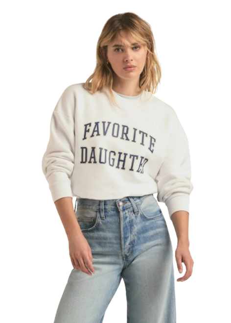 Collegiate Sweatshirt - White Collegiate Sweatshirt - White