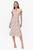 Eris Jacquared Cap Sleeve Midi Dress
