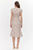 Eris Jacquared Cap Sleeve Midi Dress