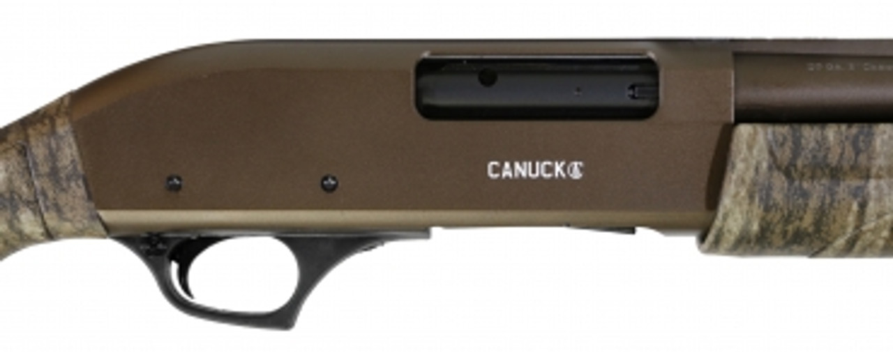 Canuck Hunter Pump 12 Ga, Bronze/ Bottomlands Camo