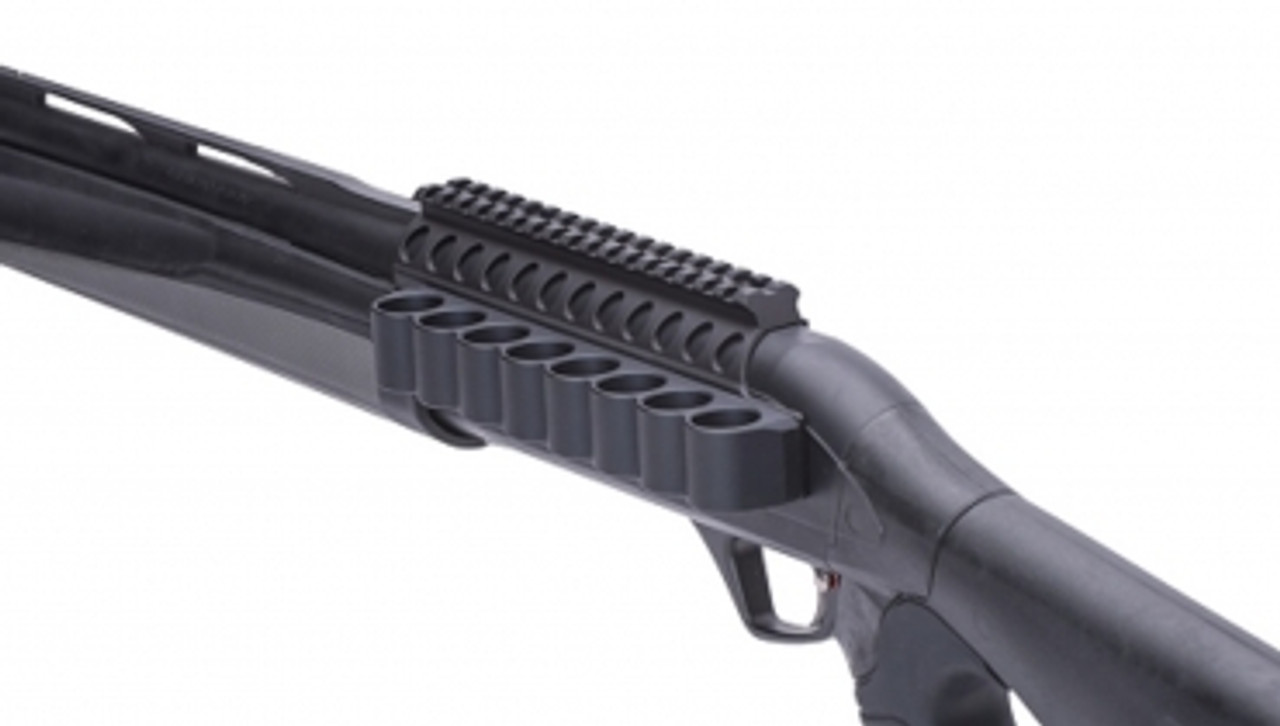 Mesa Tactical SureShell Aluminum Carrier and Rail for Rem Versa Max (8-shell, 12-GA, 7in)