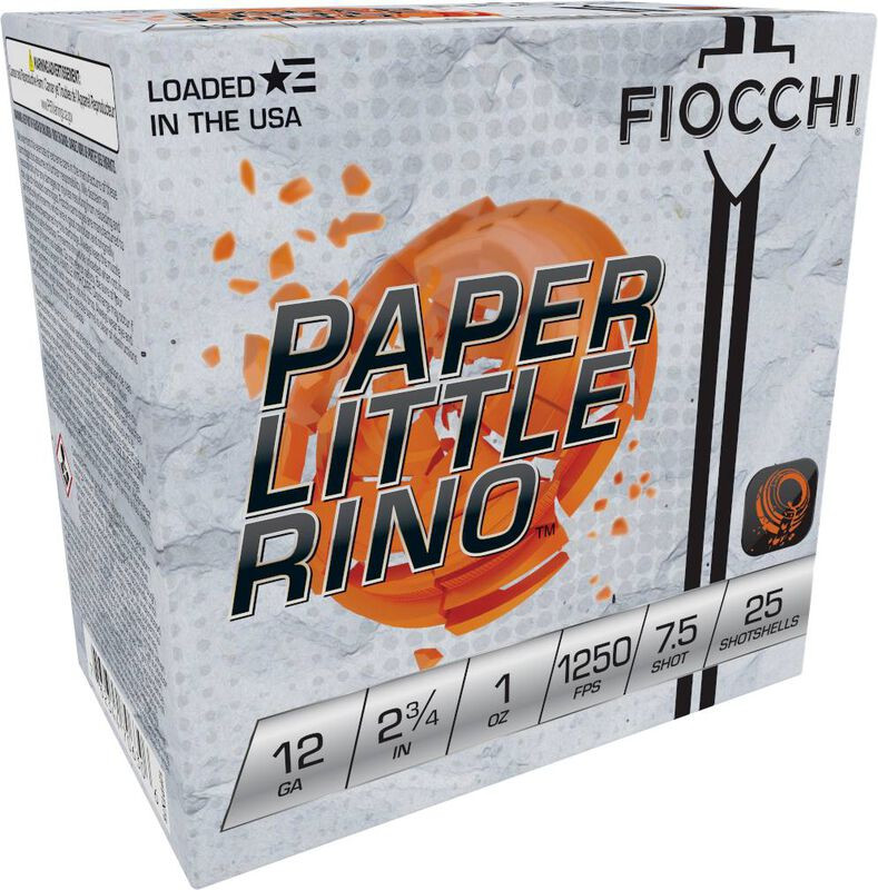 Fiocchi Paper Little Rino -12ga | 2-3/4" | 1oz | #7.5 | 1250fps