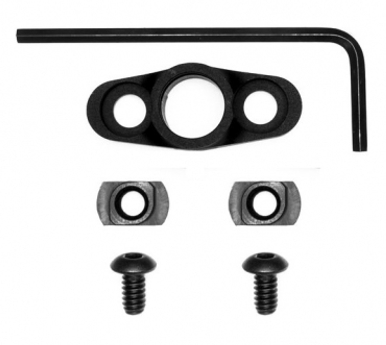 Flanged Push Button Base Non Rotating, M-Lok,