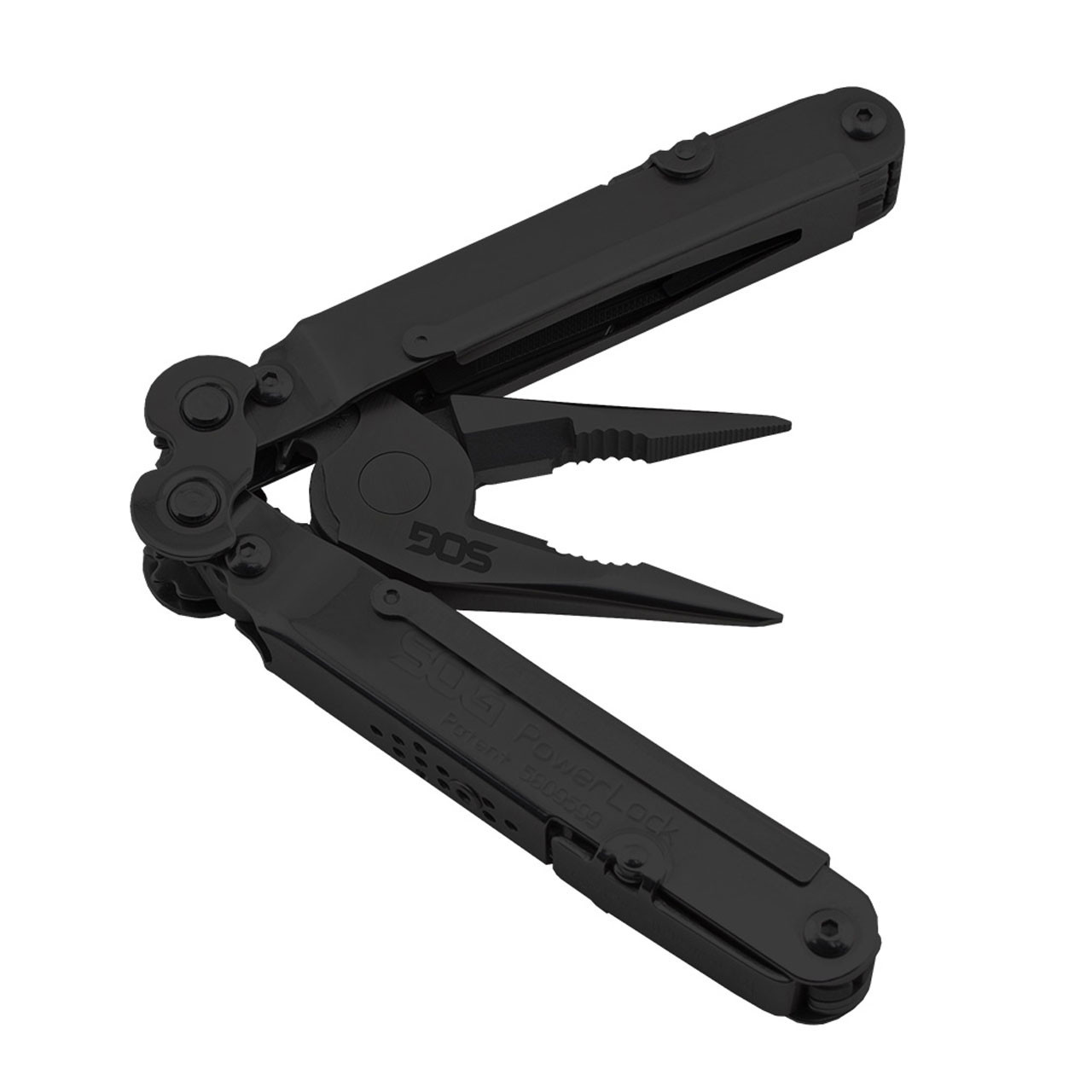 SOG PowerLock Black, Scissors, Nylon Pouch