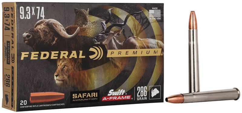 Federal Premium 9.3x74R 286gr Swift A-Frame