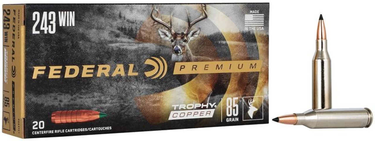 Federal Premium 243 Win 85gr Trophy Copper