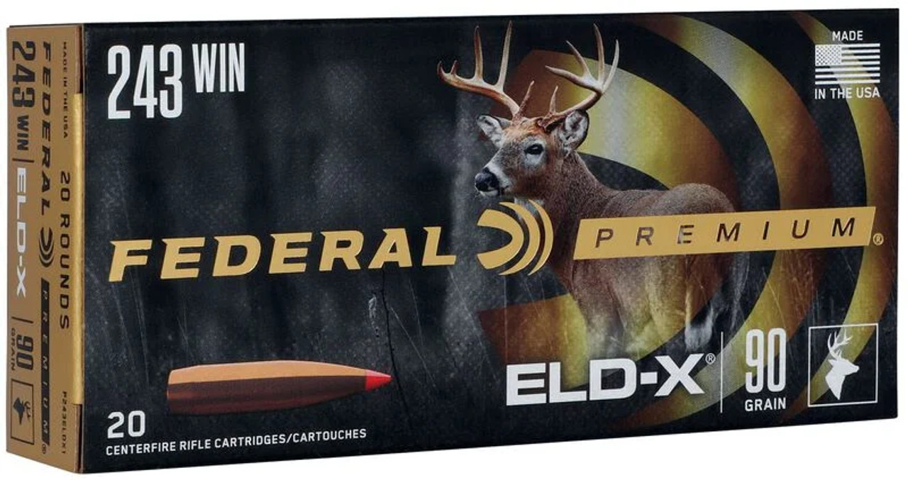 Federal Premium 243 Win 90gr ELD-X