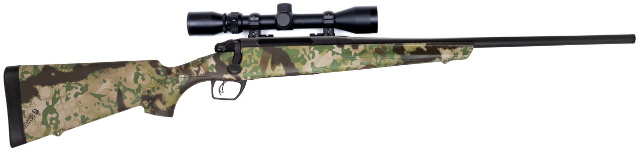 Remington 783 Synthetic Kryptek Camo 243 Win with Weaver 3-9x40mm Scope, 22"