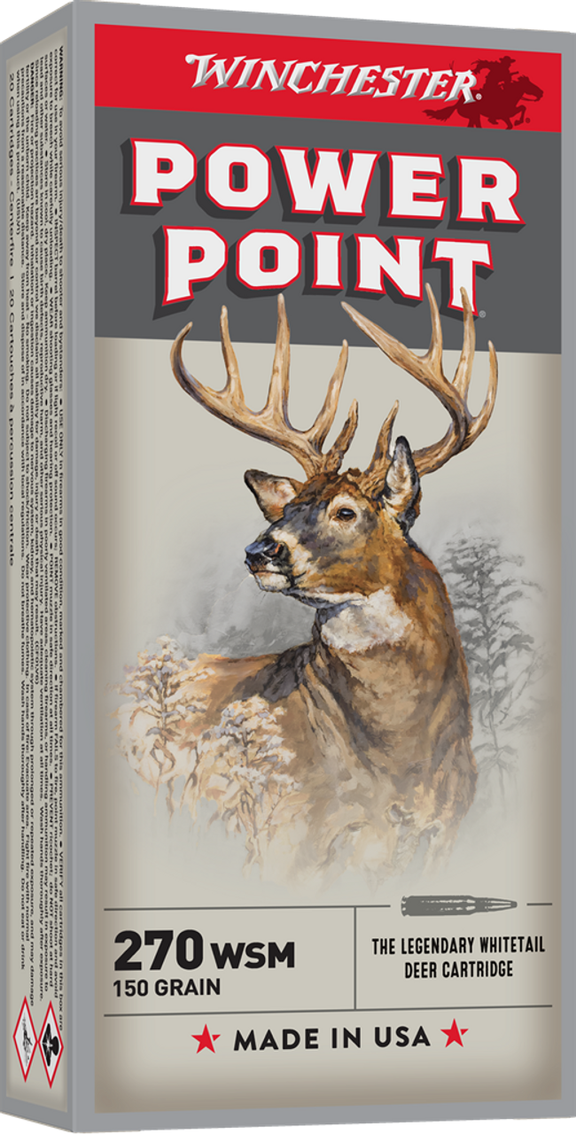 Winchester 270 WSM 150Gr Power Point Winchester 270 WSM 150Gr Power Point