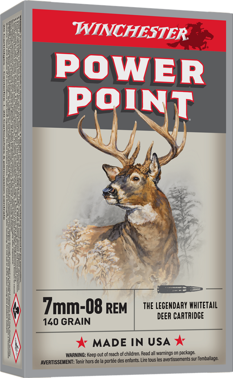 Winchester 7mm-08 Remington 140Gr Power Point Winchester 7mm-08 Remington 140Gr Power Point
