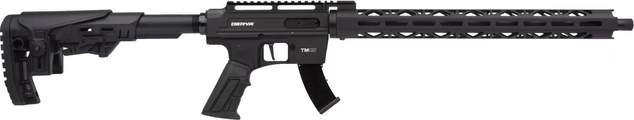 Derya TM22 .22LR Semi-Auto Rifle 18" Barrel, Black Derya TM22 .22LR Semi-Auto Rifle 18" Barrel, Black