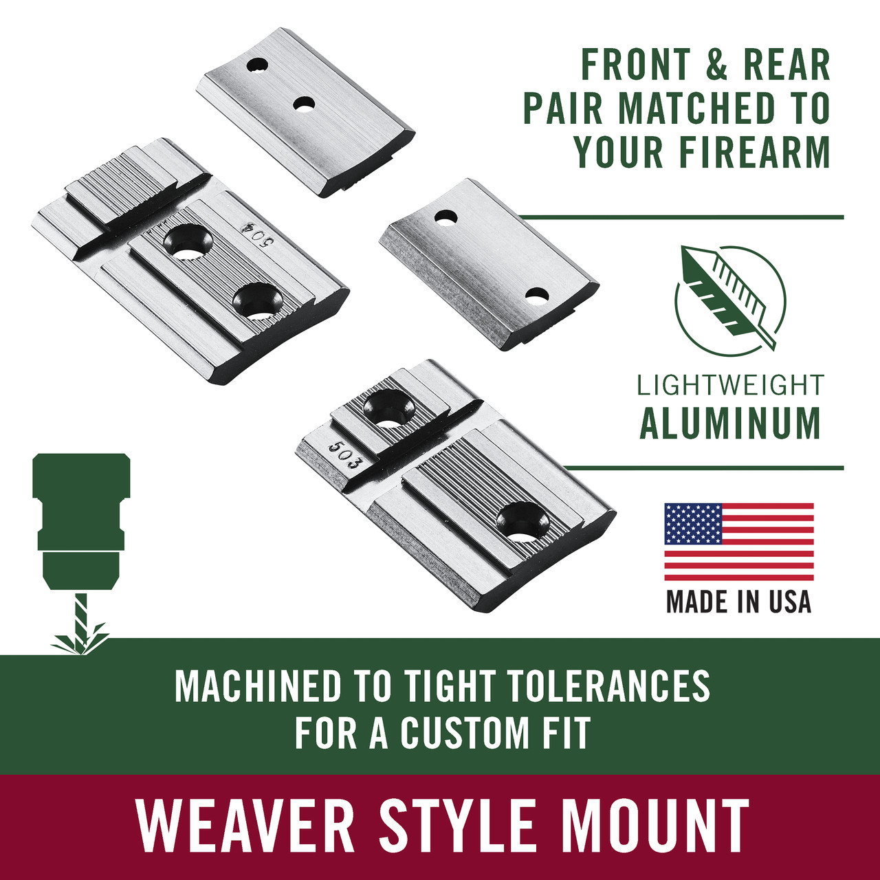 Weaver Top Mount Base Pairs Matte Winchester 94