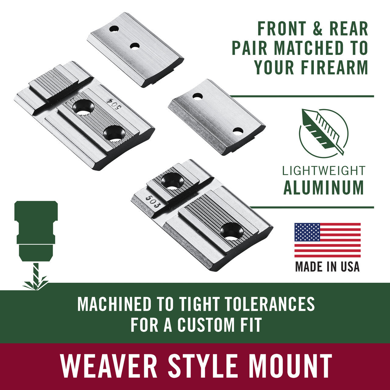 Weaver Top Mount Base Pairs Remington 783