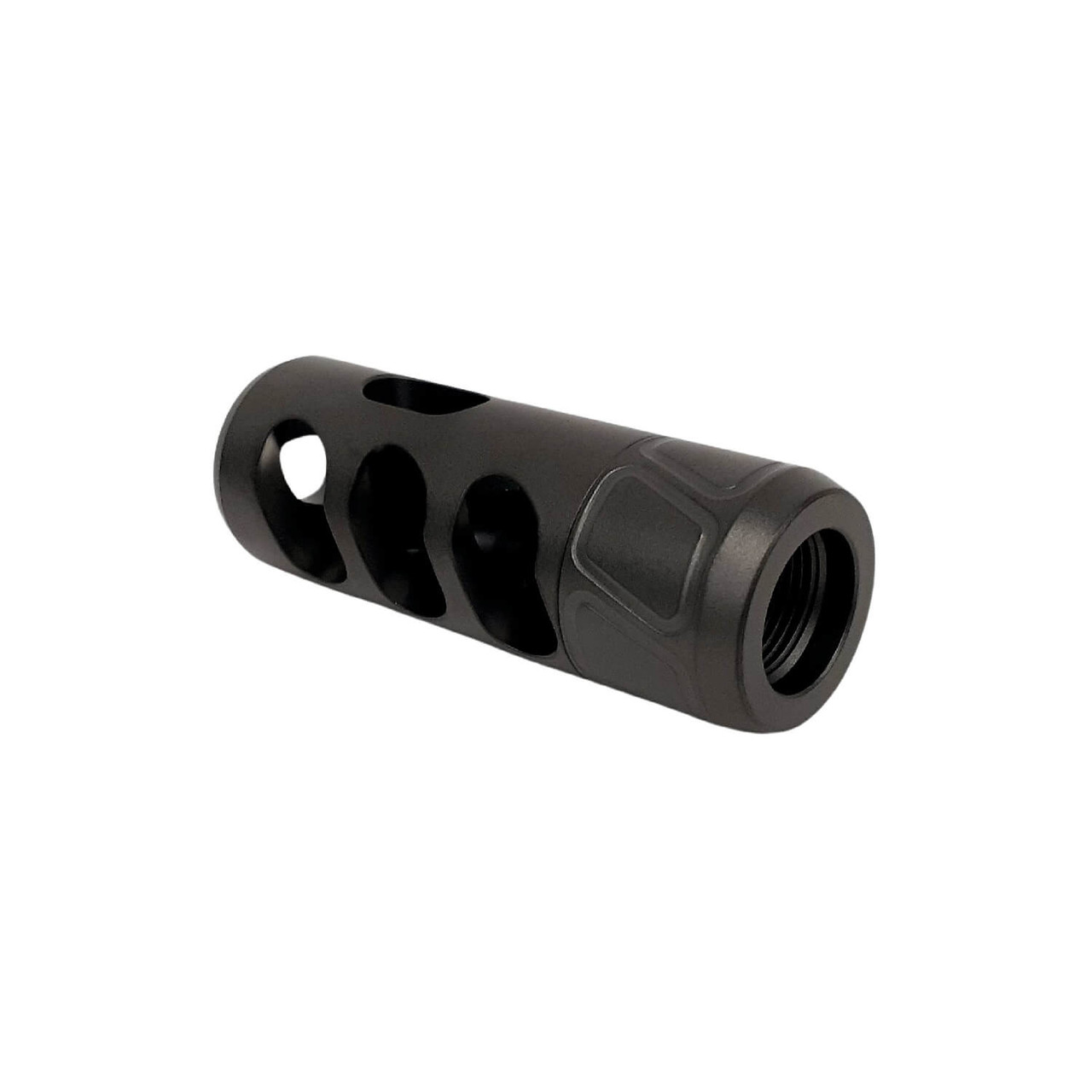 Spearhead Tracker Self Timing Muzzle Brake 3 Port Black Nitride M15x1