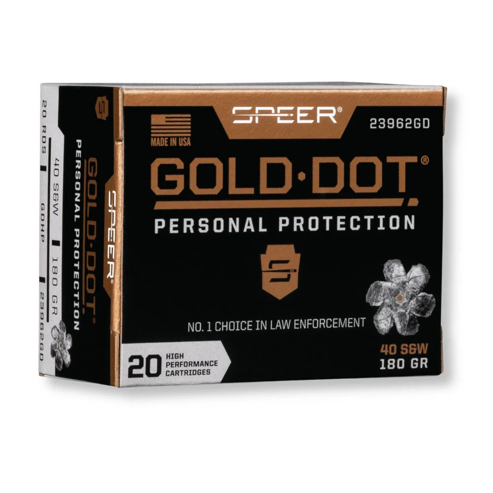 Speer LE Gold Dot 40 S&W 180gr GDHP