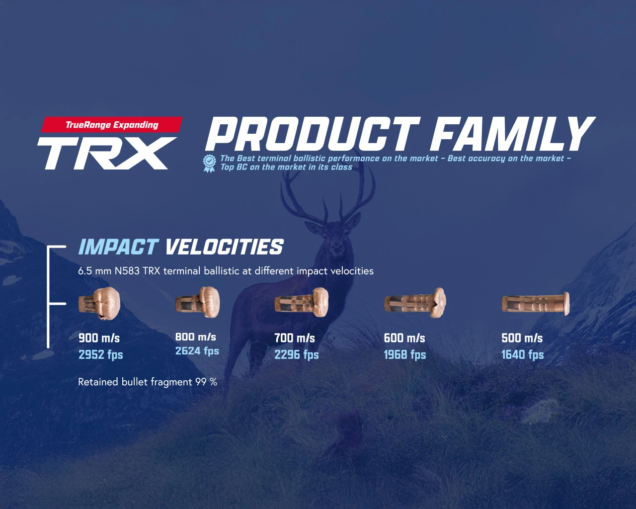 Lapua 7.62mm (.308) 10.7g / 165gr N584 TRX TrueRange Expanding