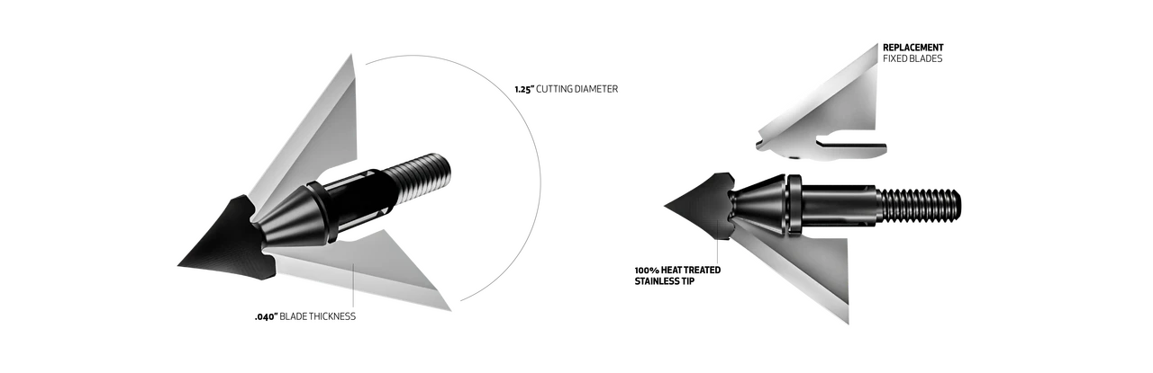 QAD Exodus Broadheads - Swept 100g