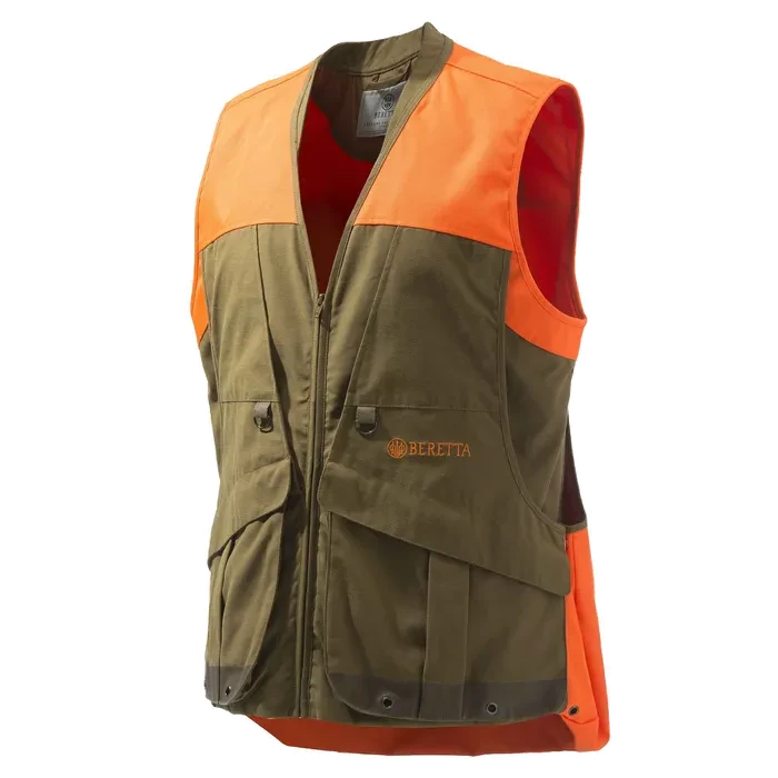 Beretta Covey Retriever Vest - Tobacco & Blaze