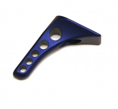 Butt Hook - Drilled Blue