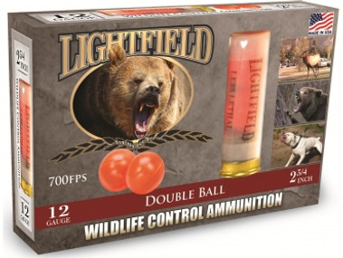 Lightfield Wildlife Control Double Ball Slugs 12ga