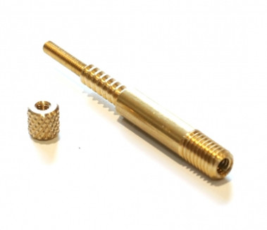 Cleaning Rod Adaptor from M5 to 1/8" Brass Cleaning Rod Adaptor from M5 to 1/8" Brass