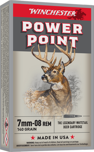 Winchester 7mm-08 Remington 140Gr Power Point Winchester 7mm-08 Remington 140Gr Power Point