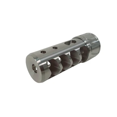 Spearhead Self Timing Muzzle Brake 4 Port Stainless 5/8-24