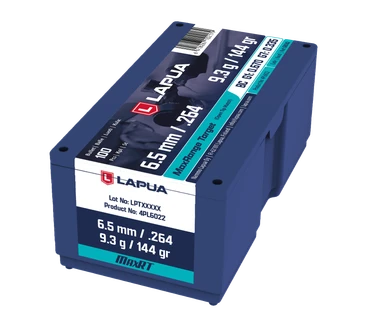 Lapua 6.5 mm (.264) 9.3 g / 144 gr GB582 MaxRange Target OTM