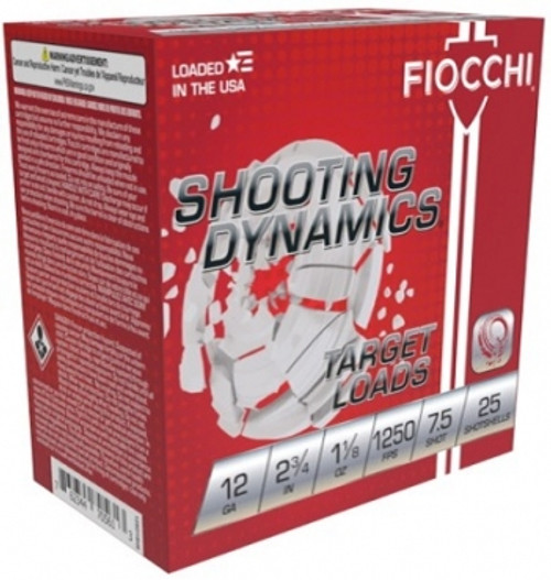 Fiocchi  Shooting Dynamics - 12ga |2-3/4" | 1-1/8oz | #7.5 | 1250fps